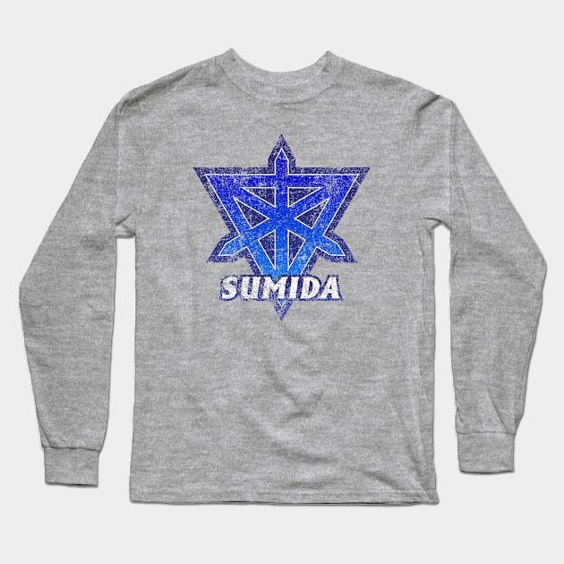 Sumida Ward of Tokyo Japanese Symbol Distressed Long Sleeve T-Shirt by PsychicCat